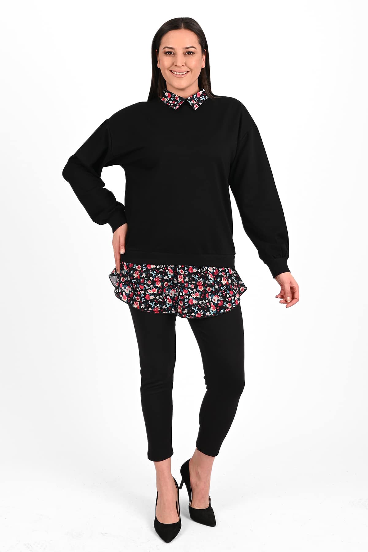 Bluza dama marimi mari cu flori
