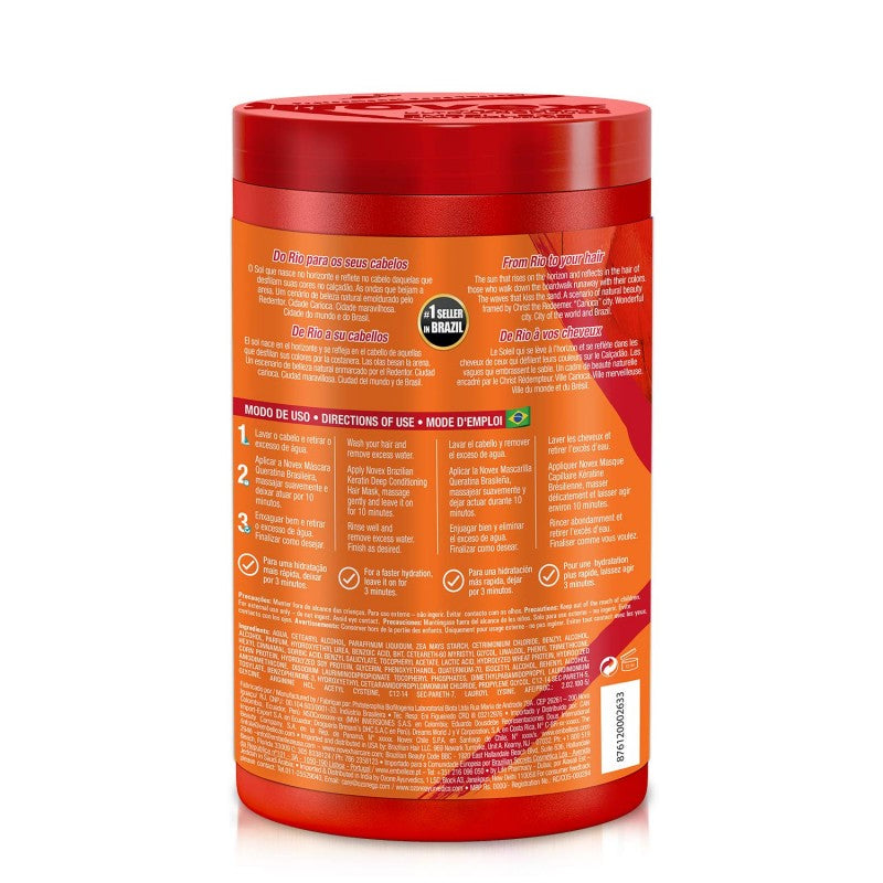 Novex Brazilian Keratin – mască pentru păr cu keratină braziliană