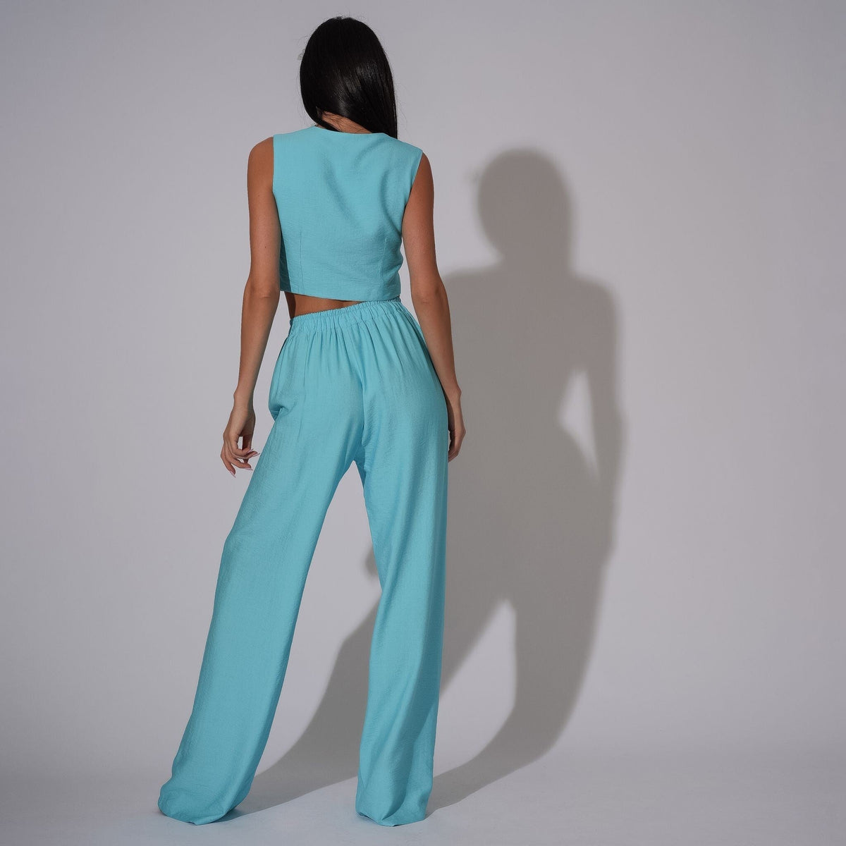 Compleu din in cu vesta si pantaloni lungi drepti Bluey - Tratamente pentru par Lenjerie sexy