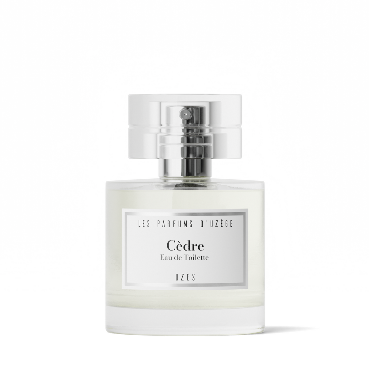 Flacon de parfum Apa de toaleta, Cedre, 50ml de la parfumedu, din colecția Parfum, prezentat pe fundal alb.