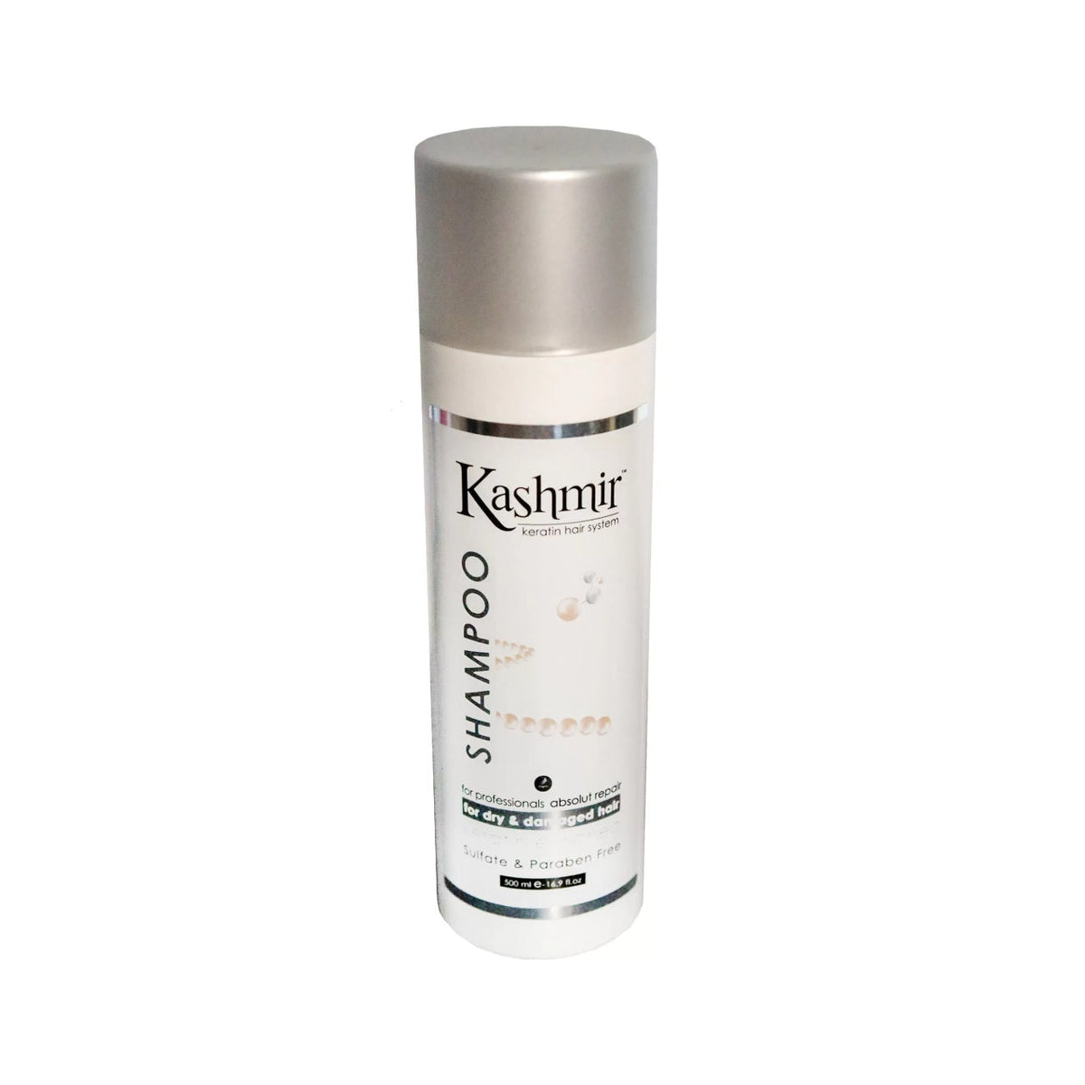 Șampon Kashmr All Types 500 ml – pentru toate tipurile de păr, flacon Kashmir pentru colecțiile Sampon și Coafor