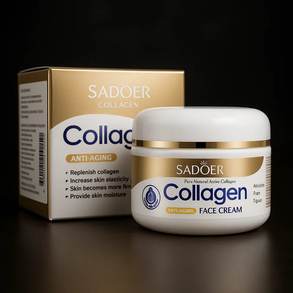 Recipient cremă facială SADOER cu colagen și vitamina C