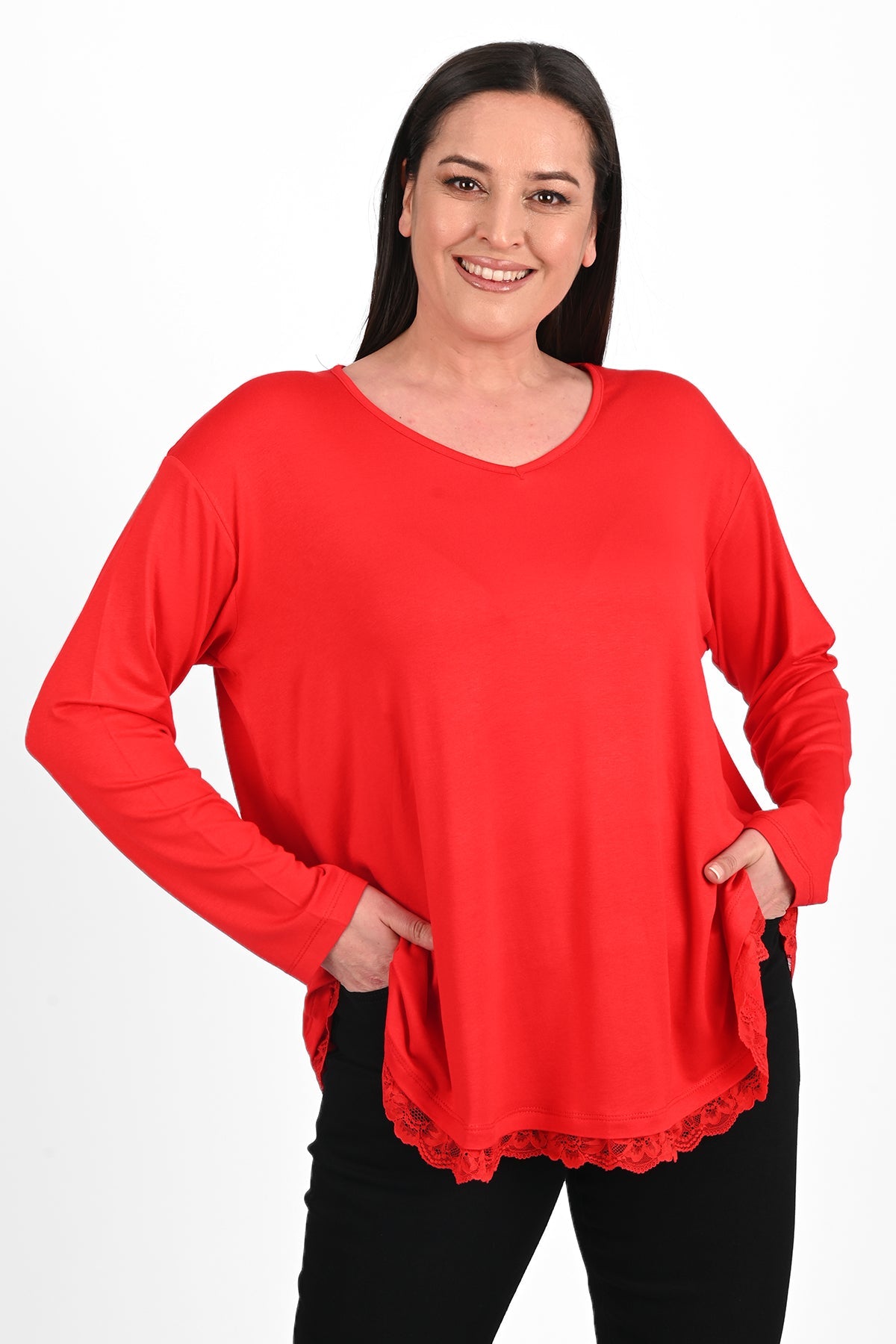 Bluza dama marimi dantela