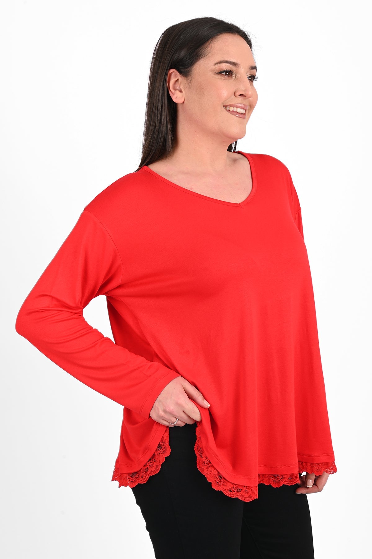 Bluza dama marimi dantela