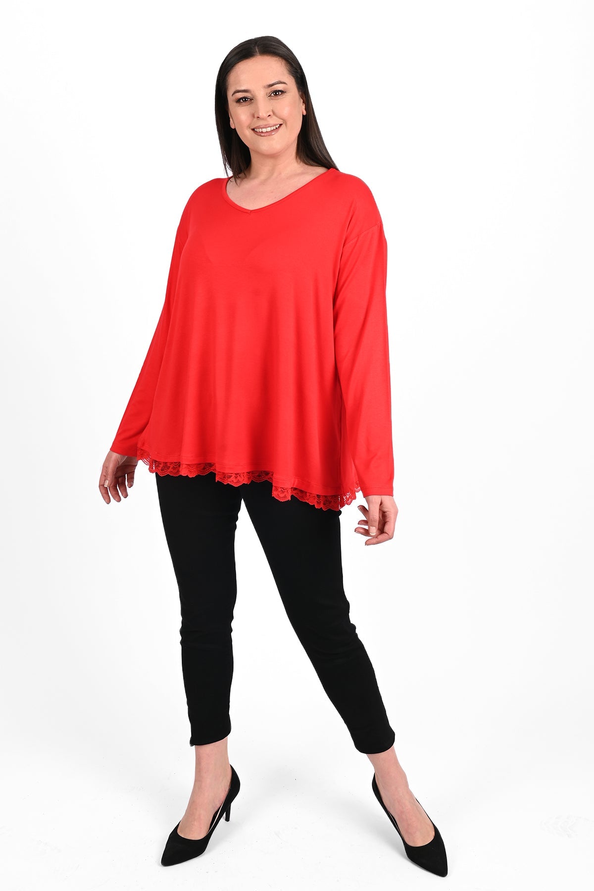 Bluza dama marimi dantela