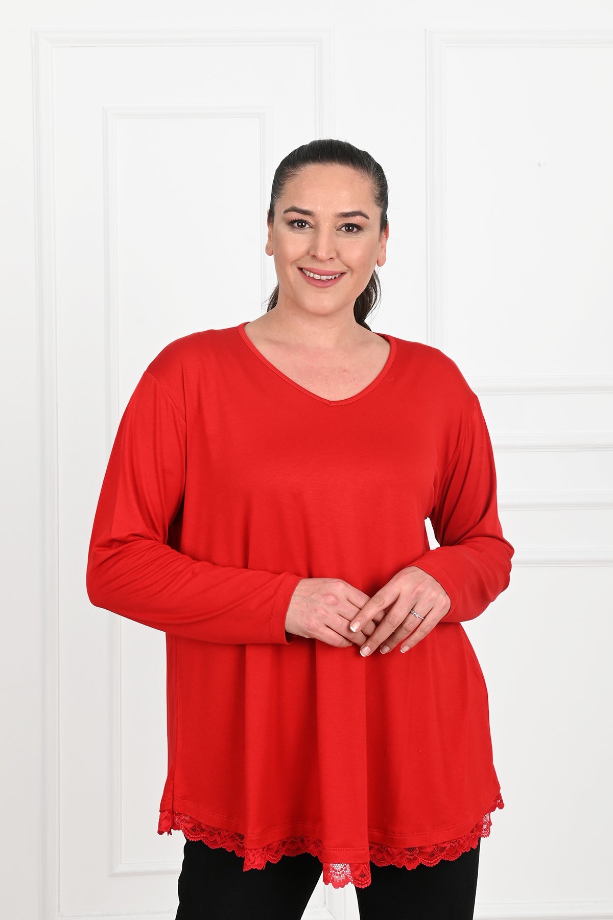 Bluza dama marimi dantela