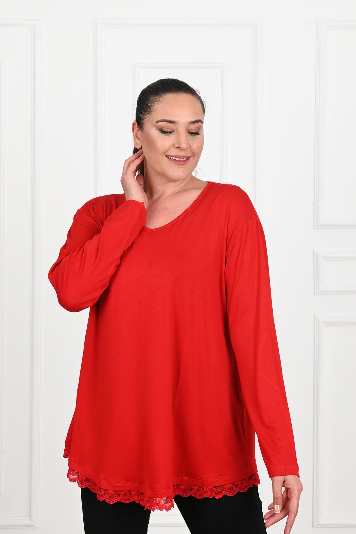 Bluza dama marimi dantela