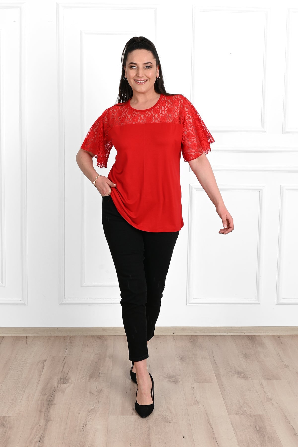 Tricou dama marimi mari cu dantela - Tratamente pentru par Lenjerie sexy