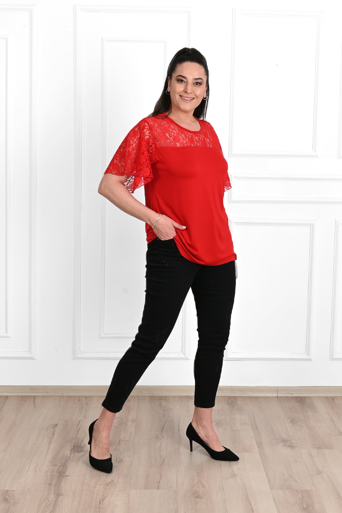Tricou dama marimi mari cu dantela - Tratamente pentru par Lenjerie sexy