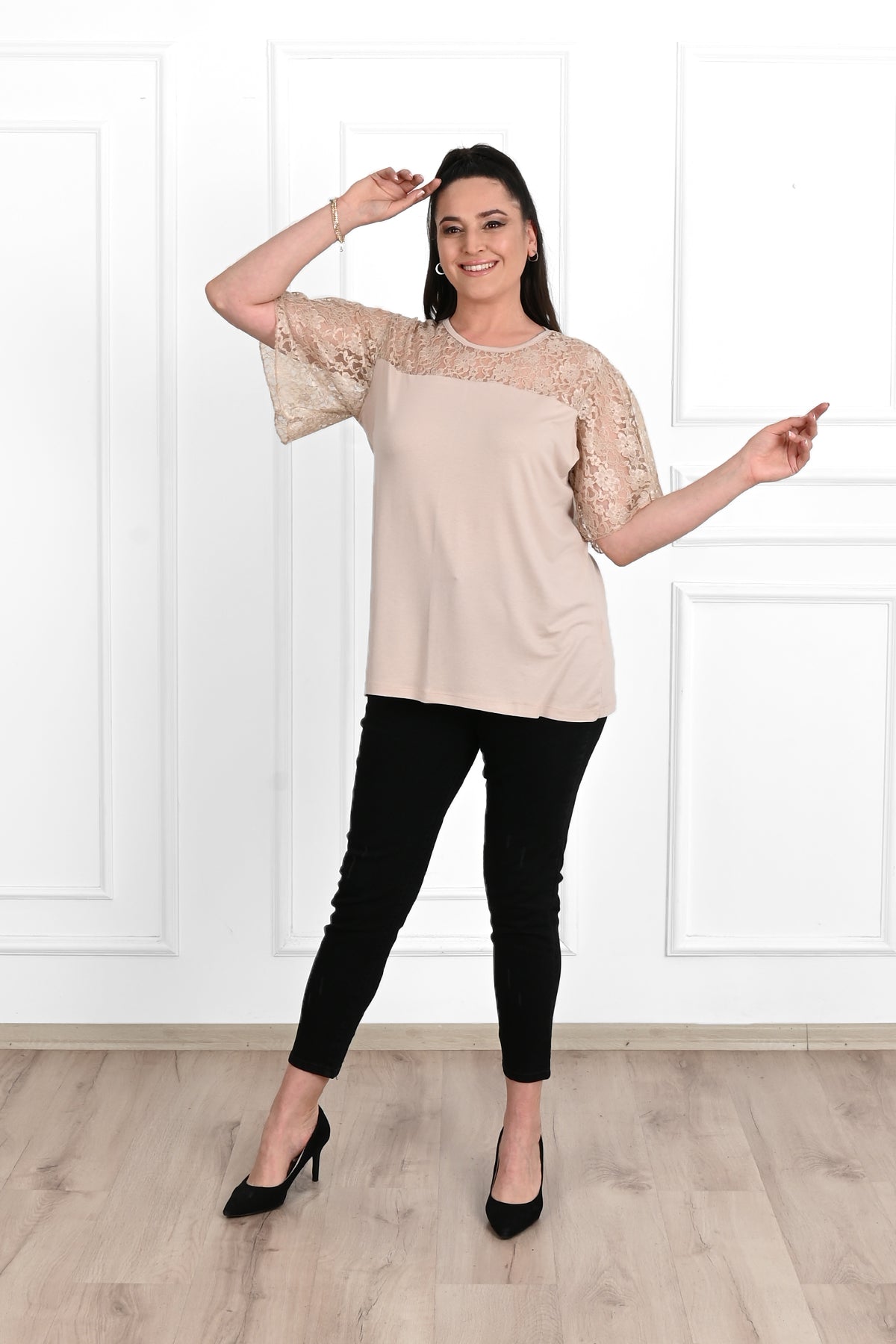 Tricou dama marimi mari cu dantela - Tratamente pentru par Lenjerie sexy