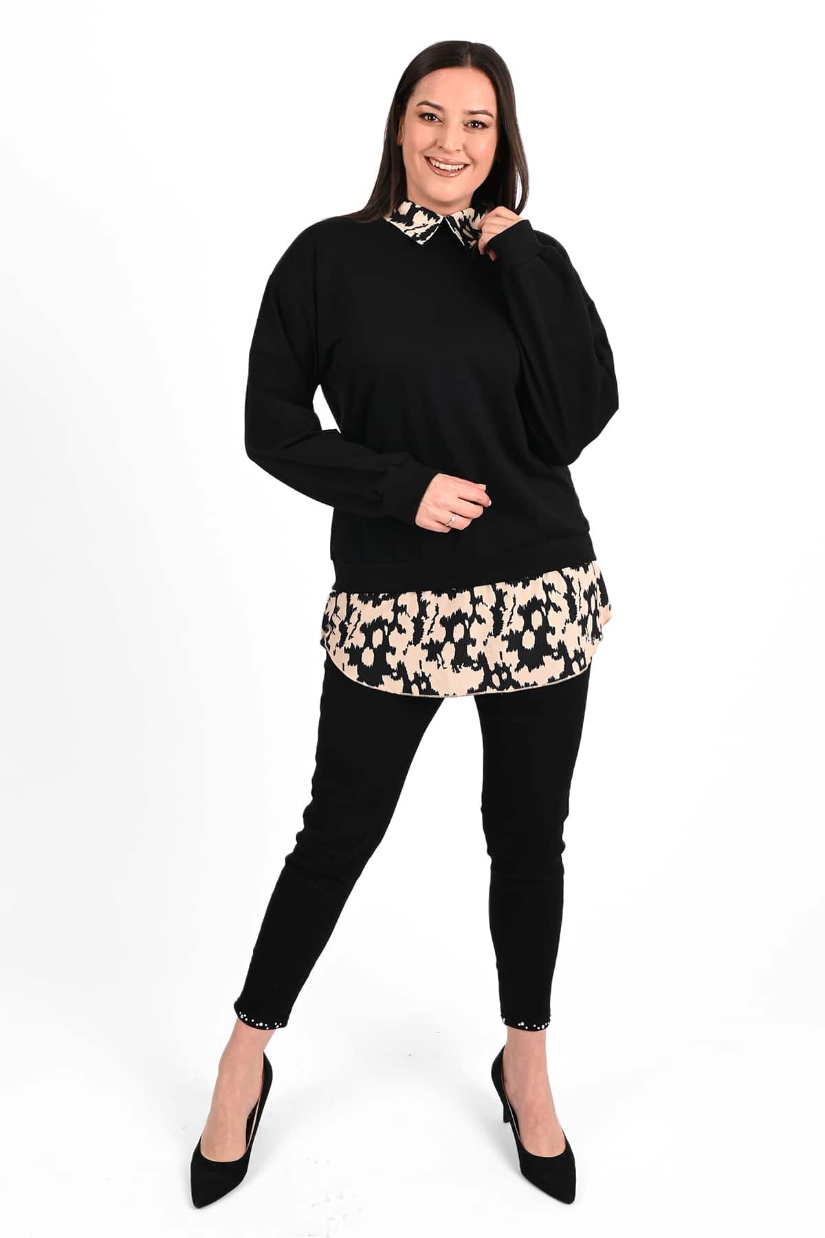Bluza dama marimi mari cu imprimeu