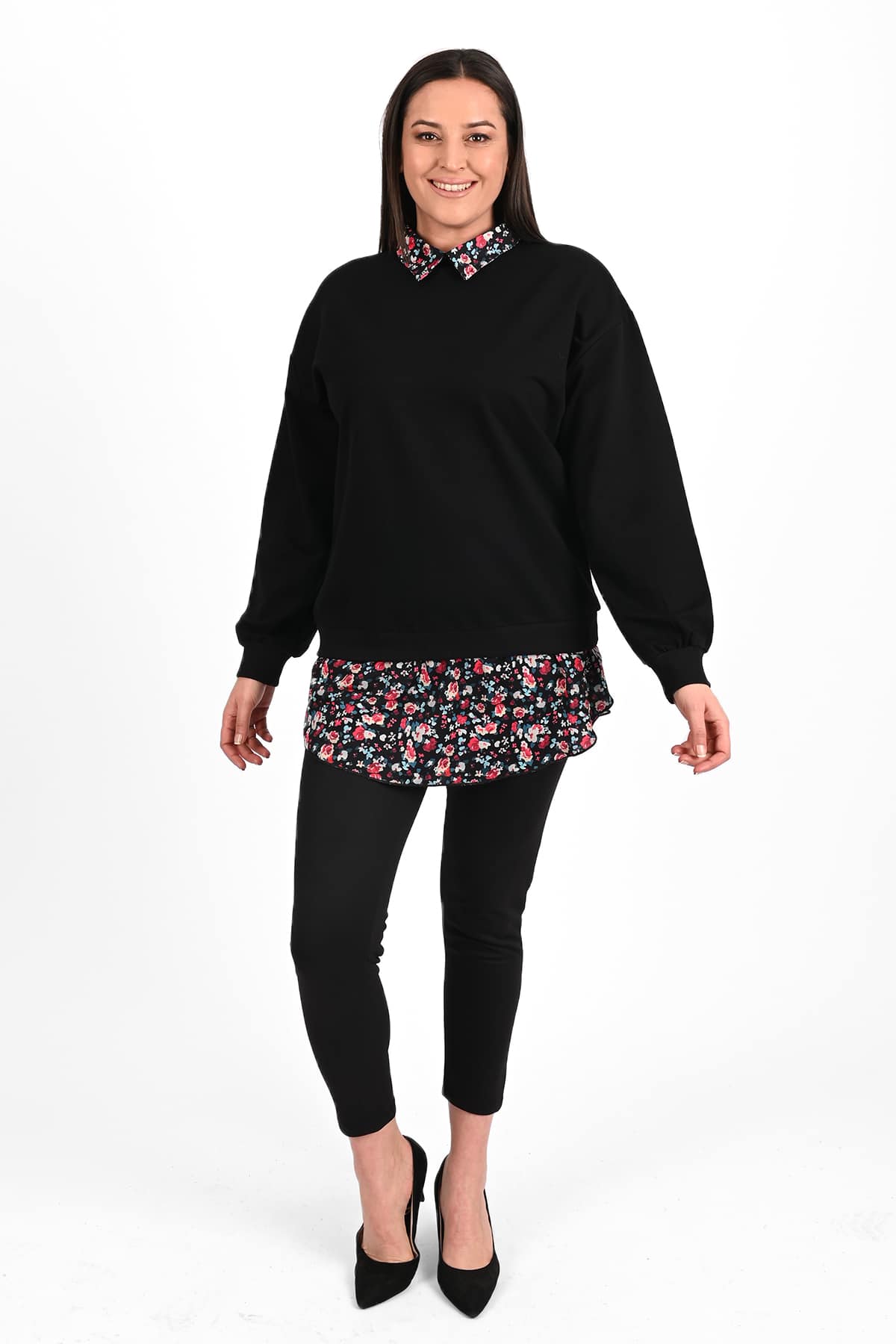 Bluza dama marimi mari cu flori