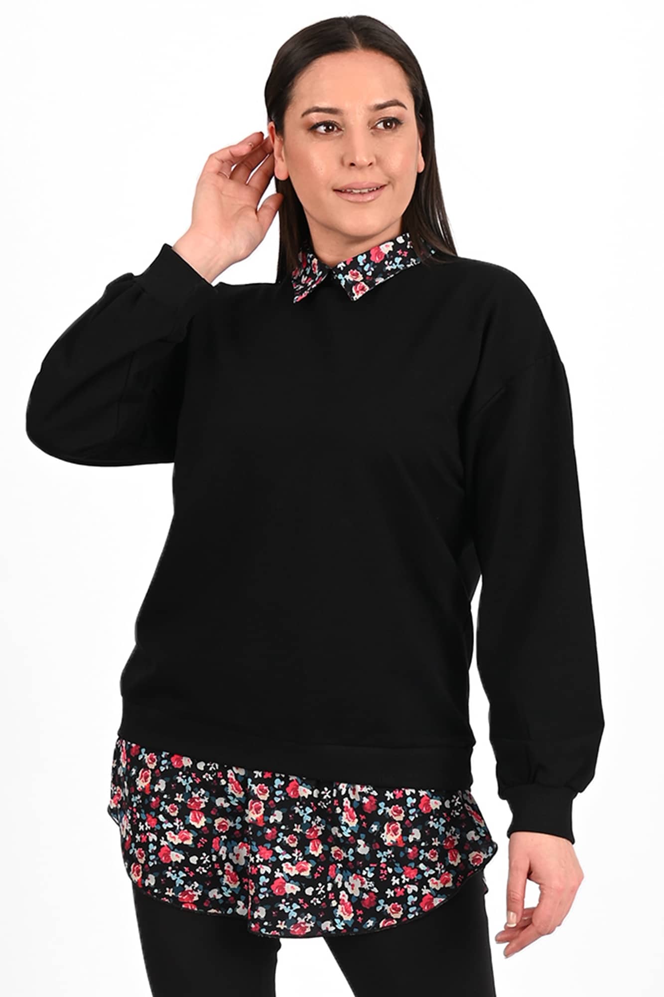 Bluza dama marimi mari cu flori