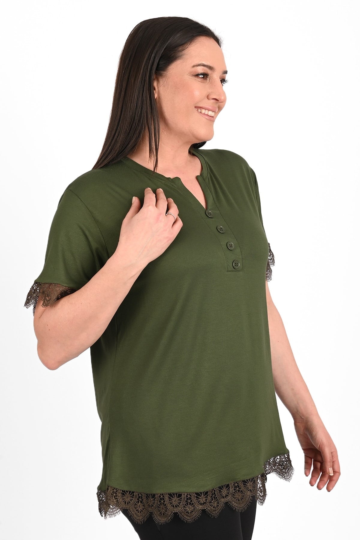 Tricou dama marimi mari cu dantela
