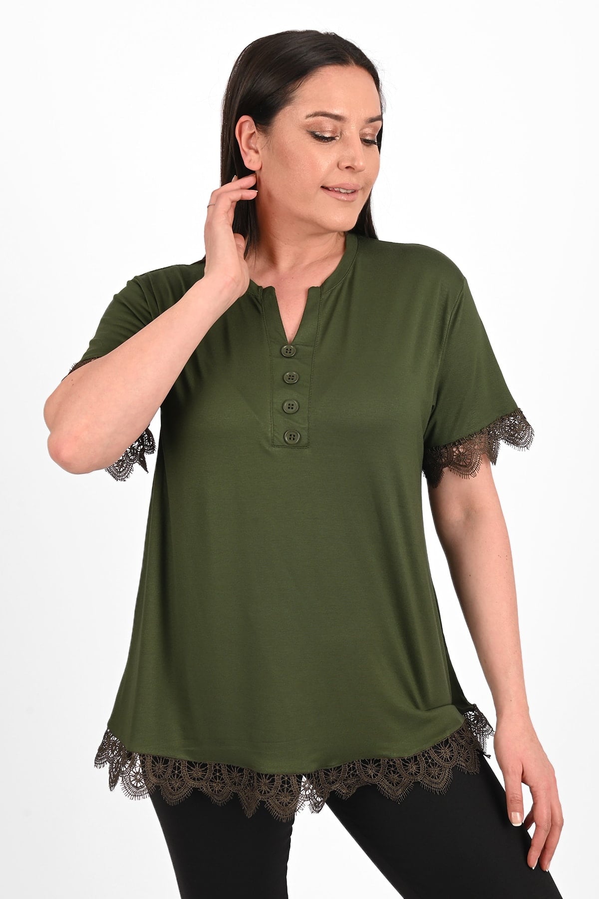 Tricou dama marimi mari cu dantela