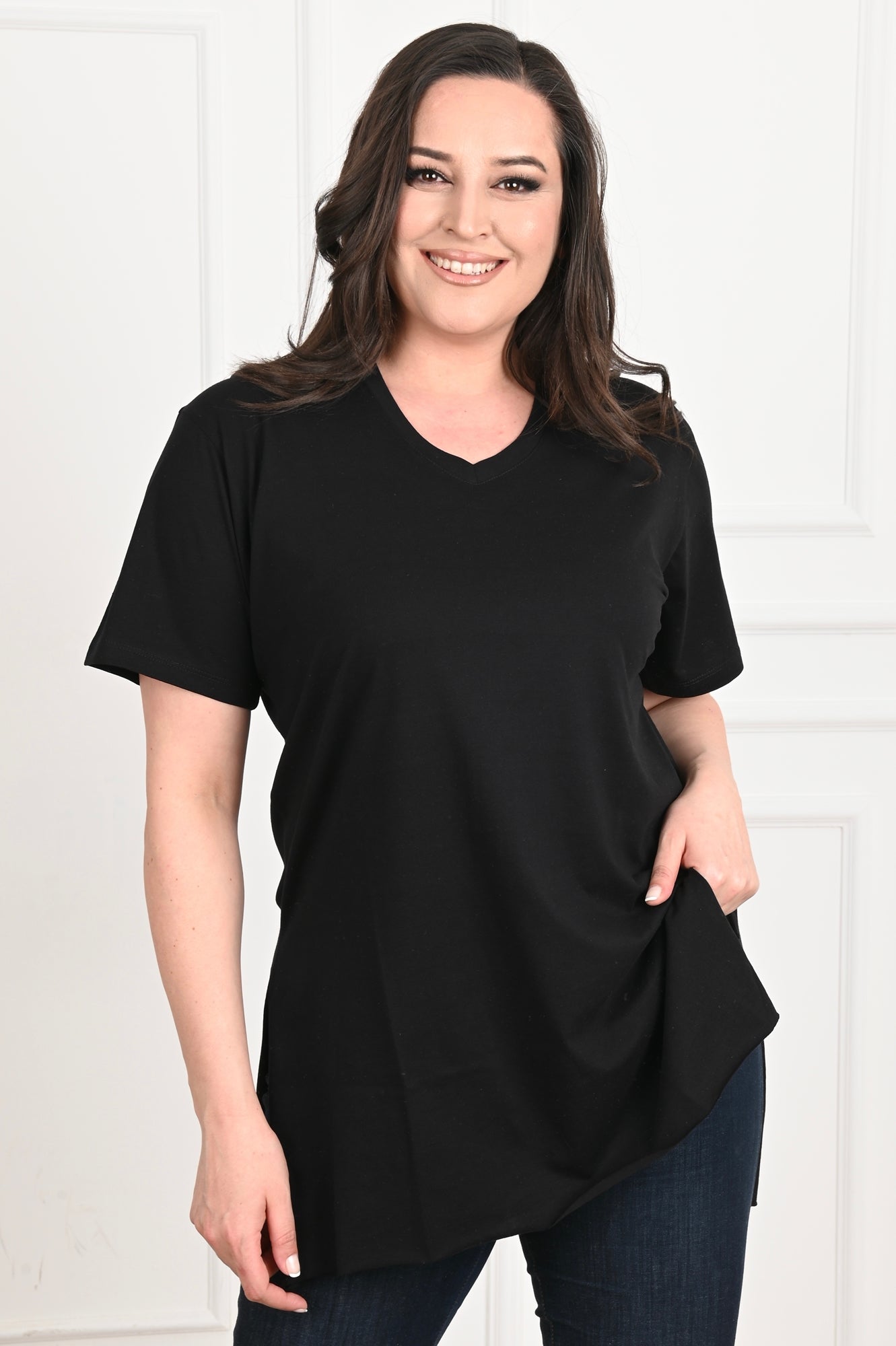 Tricou dama marimi mari in V