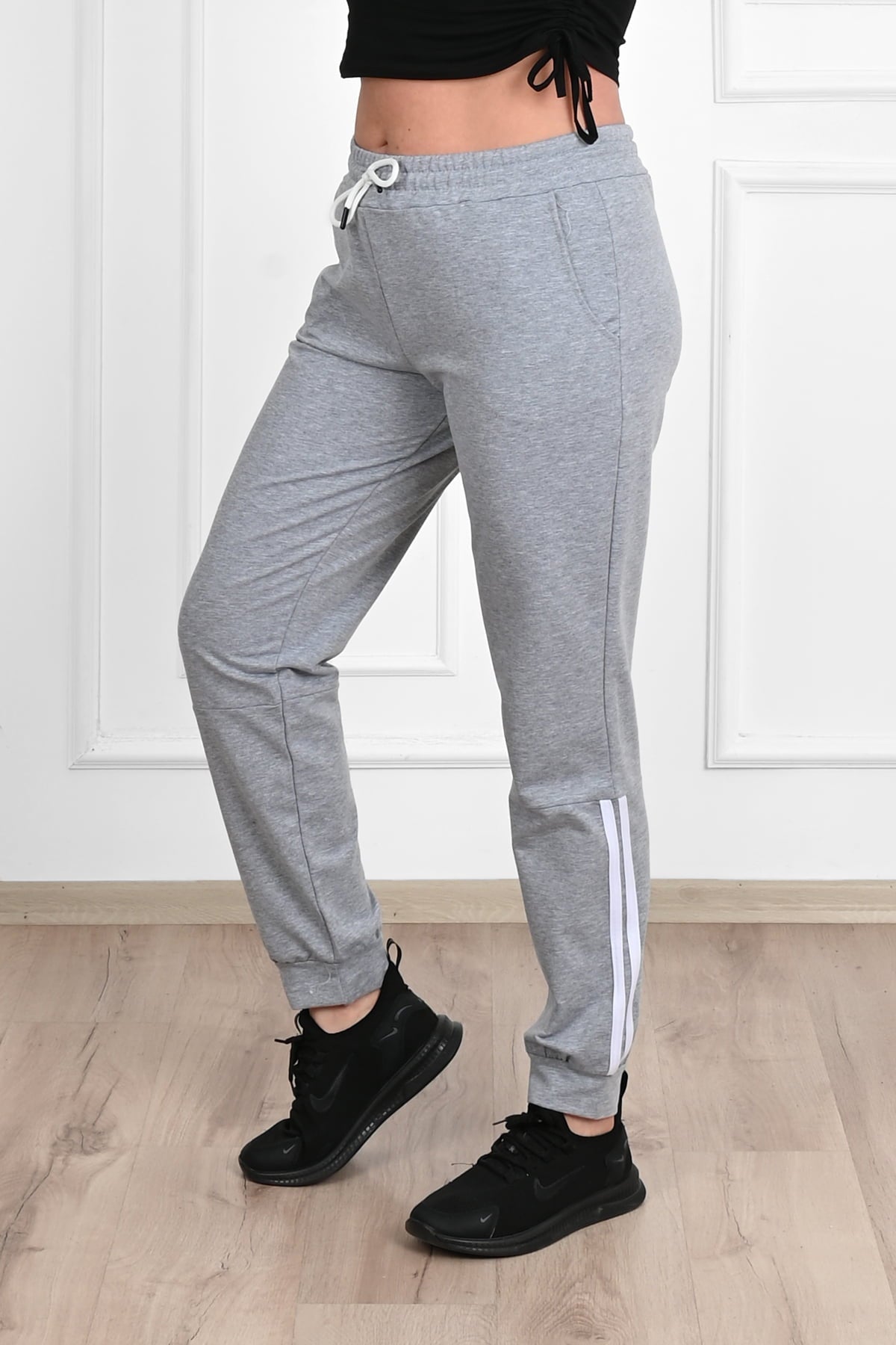 Pantalon dama marimi mari de trening cu dungi - Tratamente pentru par Lenjerie sexy