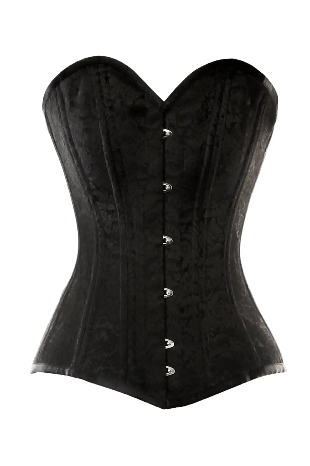 Corset Shellee Overbust Waist Training Black – Eleganță Gothic și Talie Perfect Conturată