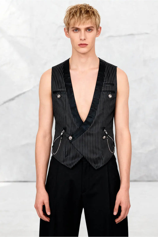 Conrad Gothic Double Breasted Vesta Bărbați – Waist Coat