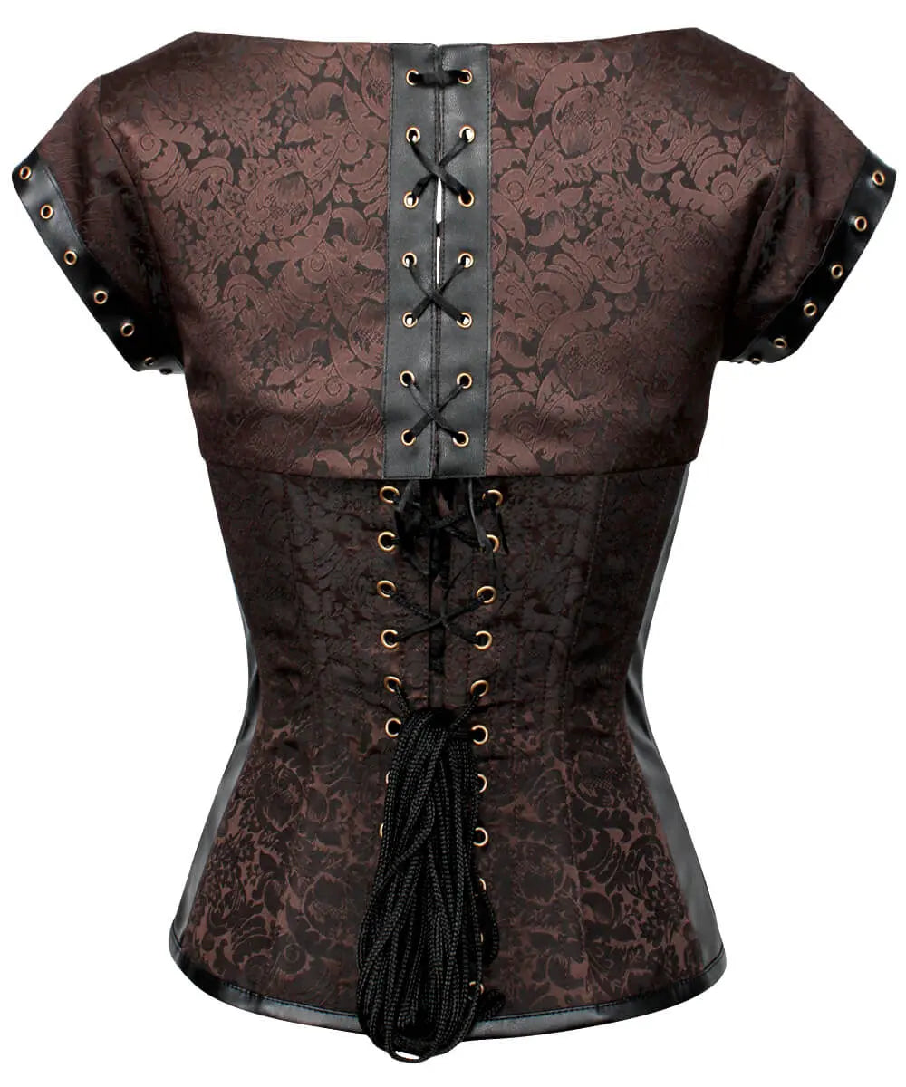 Corset Ellecia Steampunk Overbust cu Bolero