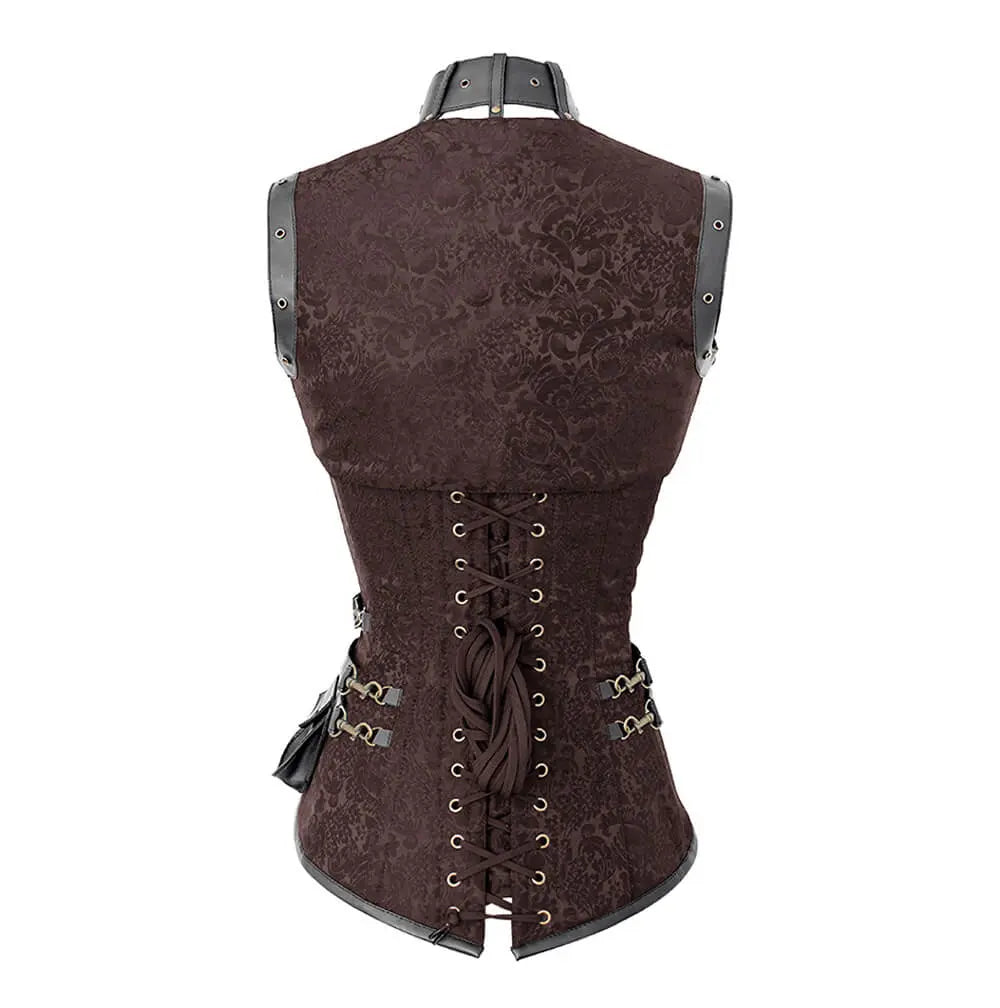 Corset Overbust Steampunk Liz cu Shrug
