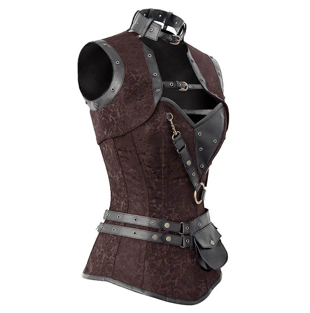 Corset Overbust Steampunk Liz cu Shrug