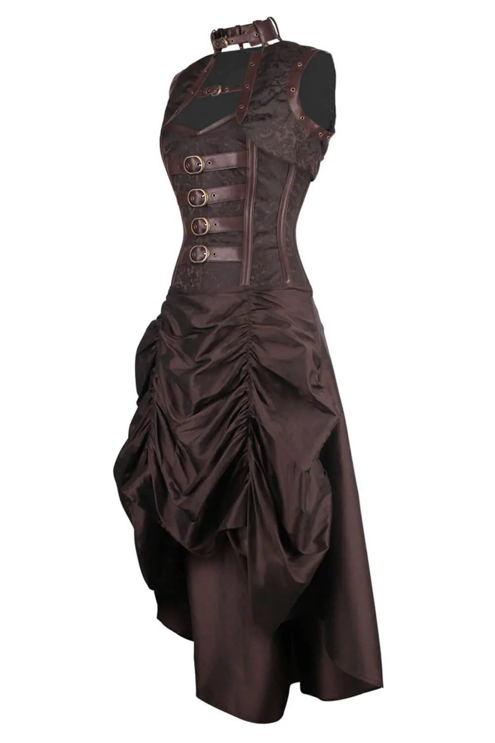 Rochie Corset Steampunk Overbust Floriano cu Shrug