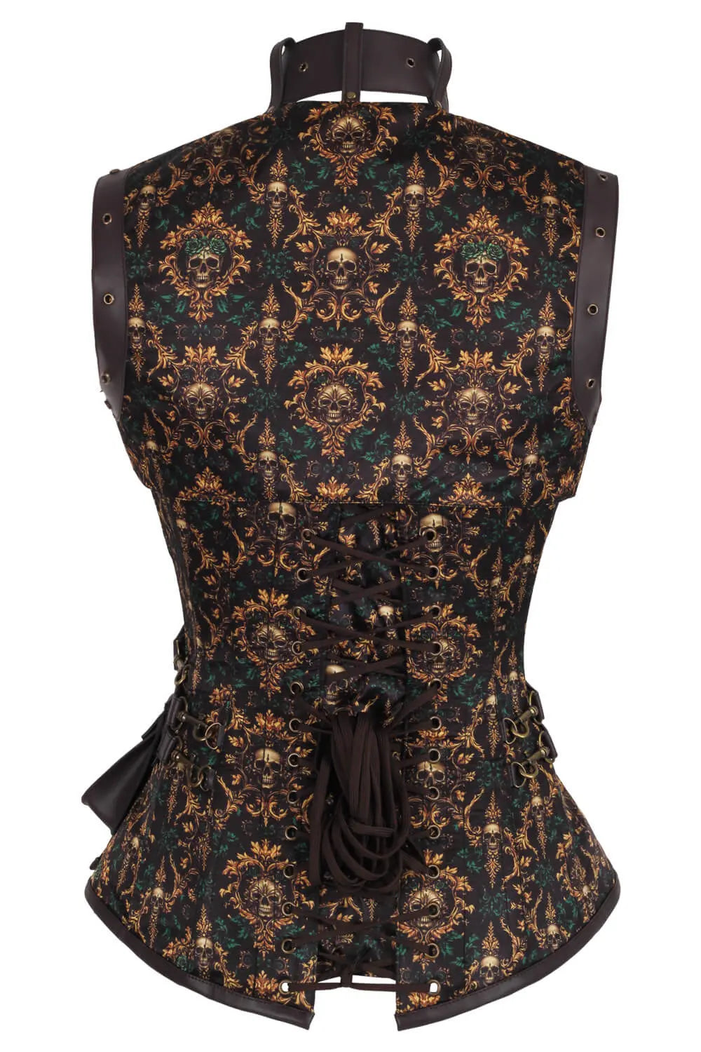 Corset Jennisa Skull Baroque Overbust – eleganță barocă cu accente edgy