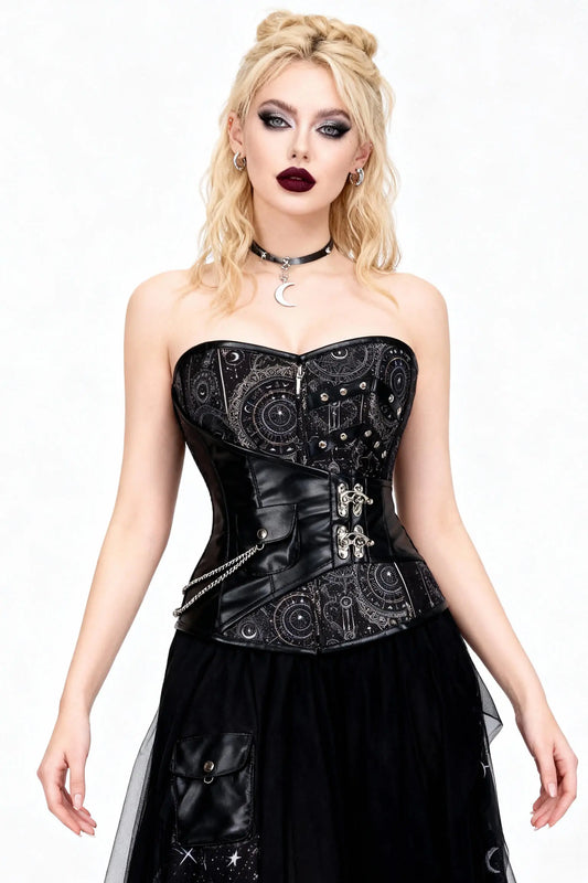 Starlena Celestial Steampunk Overbust Corset