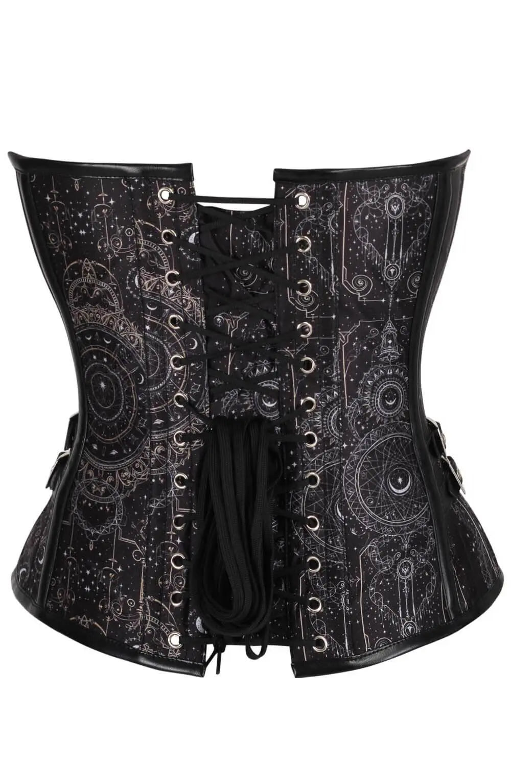 Corset Rawley Celestial Mechanical Overbust – Stil Steampunk cu Accente Astrale