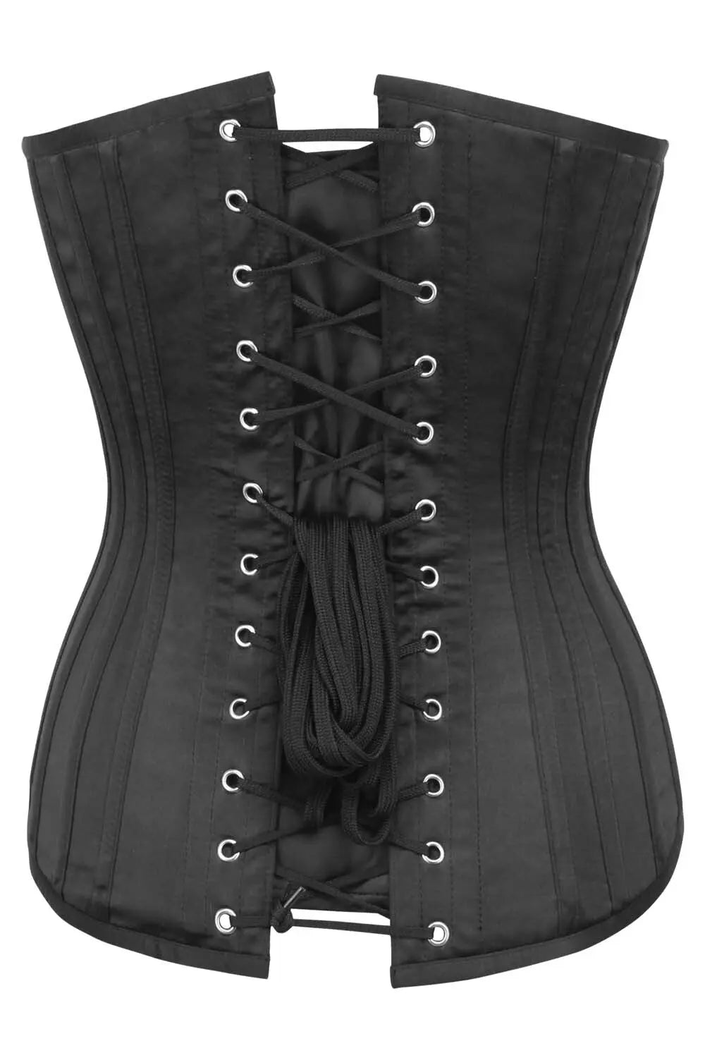 Corset Overbust Marise Black Satin – CWSALE (BC-002)