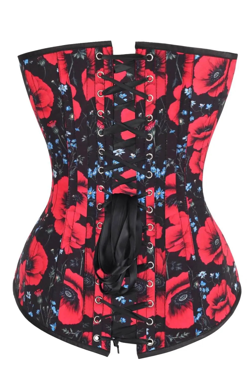 Corset Overbust Kylian Scarlet Poppy Bloom – Luxenoir (BC-2591)