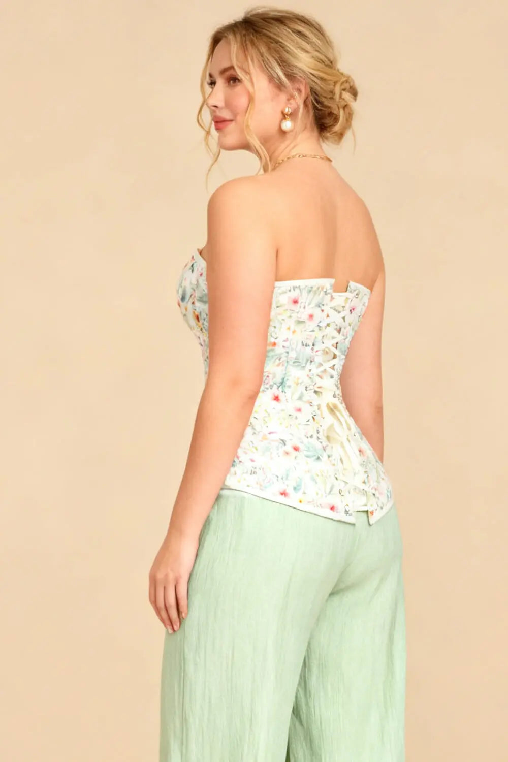 Corset Overbust Tinsley Soft Blossom Garden – Luxenoir (BC-2599)
