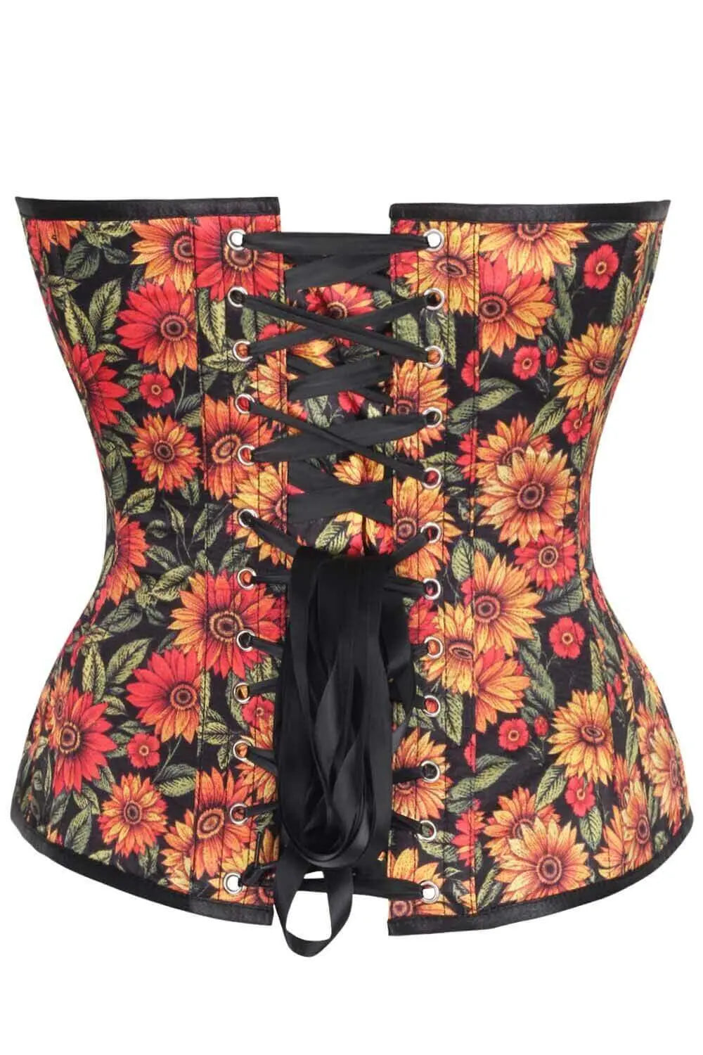 Corset Hailee Sunflower Overbust  – Floral Elegant