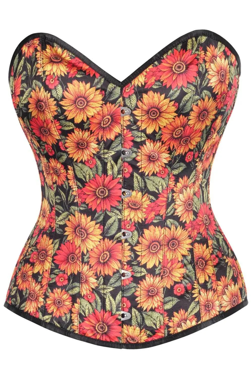 Corset Hailee Sunflower Overbust  – Floral Elegant