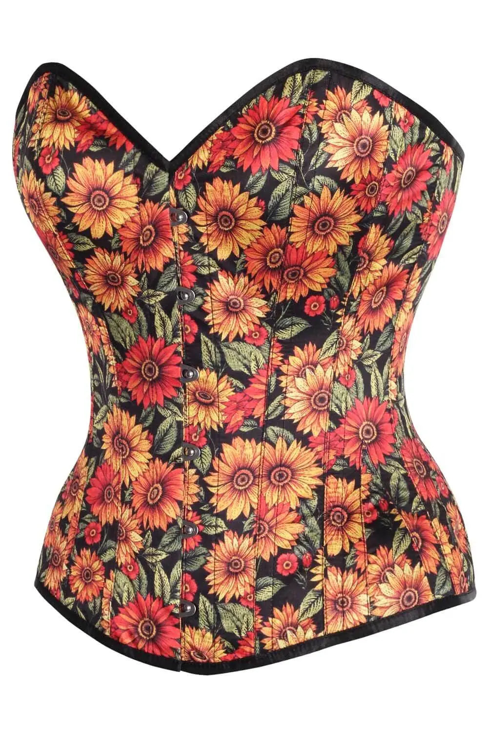 Corset Hailee Sunflower Overbust  – Floral Elegant