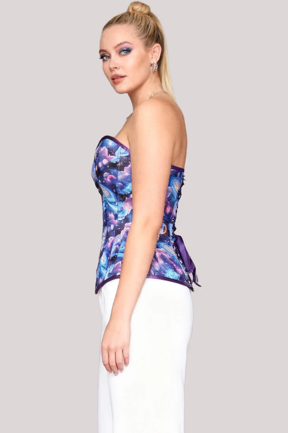 Corset Maelyn Galaxy Overbust  – Satin Premium