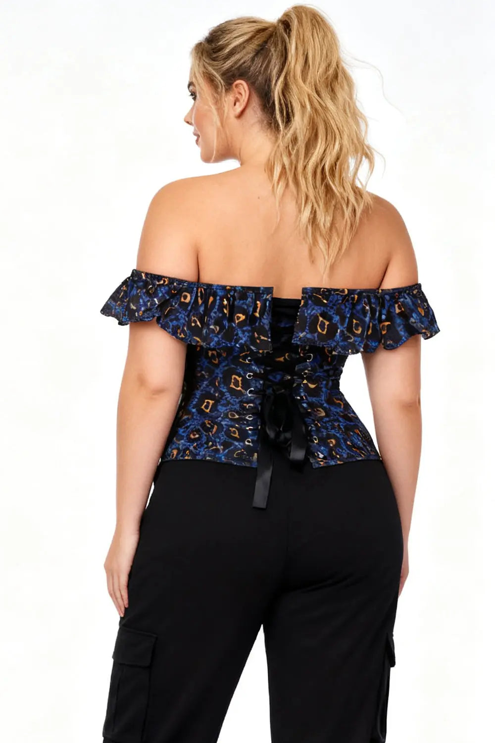 Corset Brandyce Leopard Off Shoulder – stil îndrăzneț și siluetă feminină definită