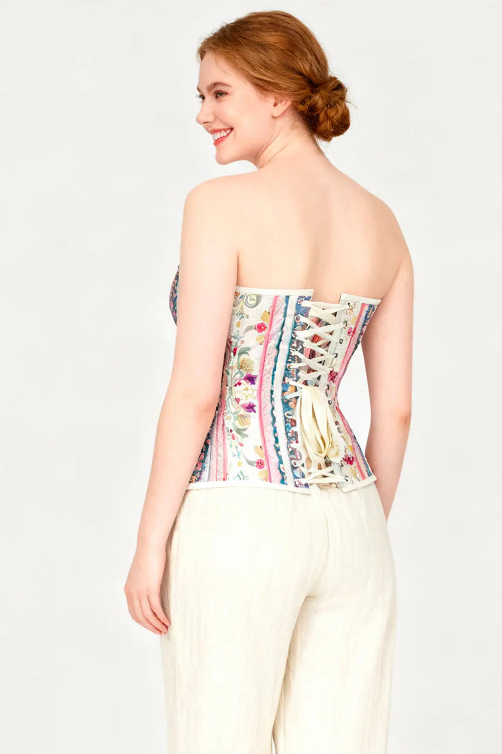 Corset Overbust Chanae Pastel Floral – Luxenoir (T137-001)
