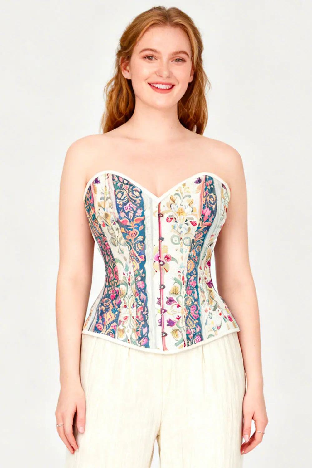 Corset Overbust Chanae Pastel Floral – Luxenoir (T137-001)
