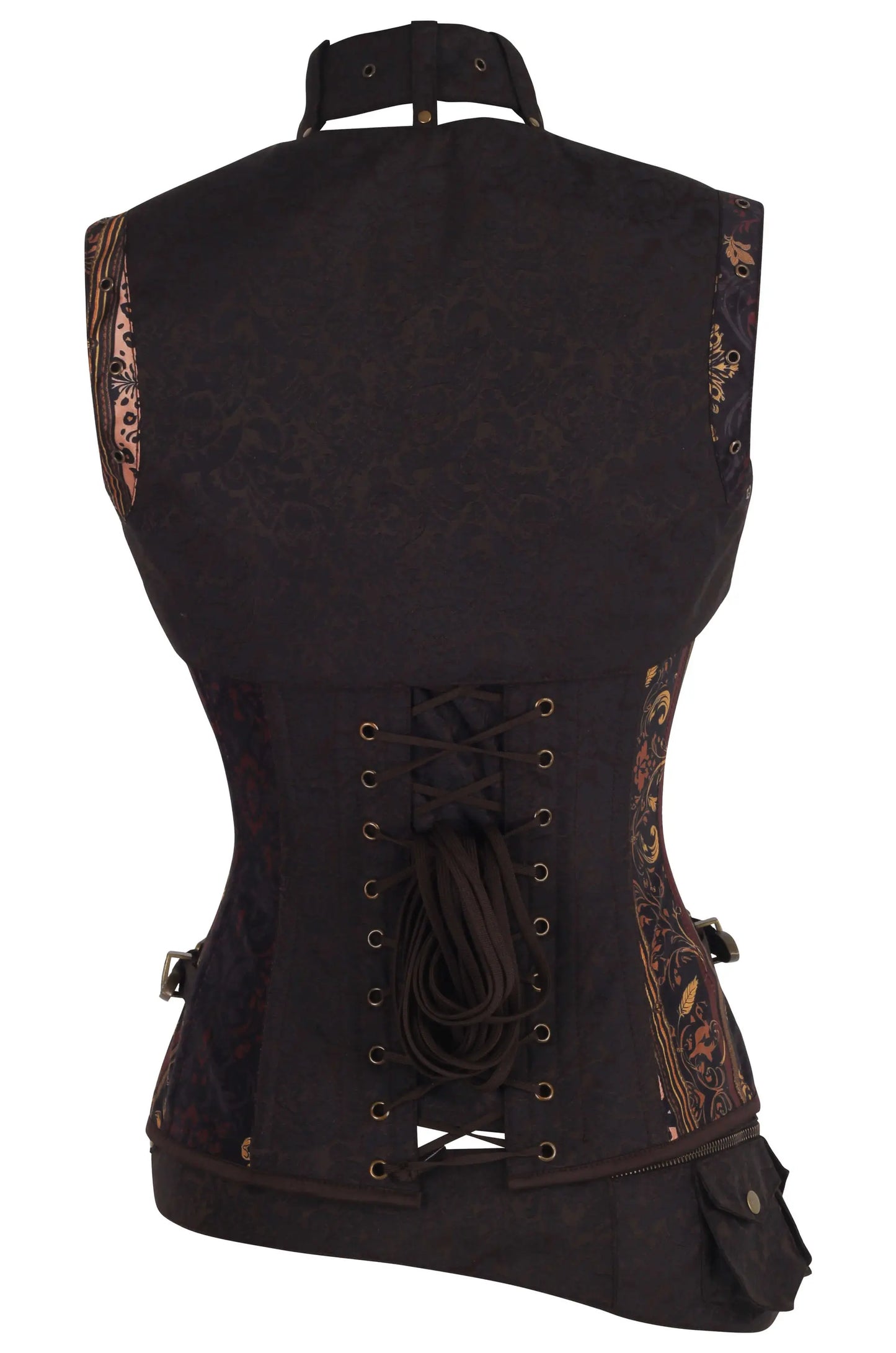 Sharita Steampunk Leopard Baroque Overbust Corset – eleganță gotică și stil îndrăzneț