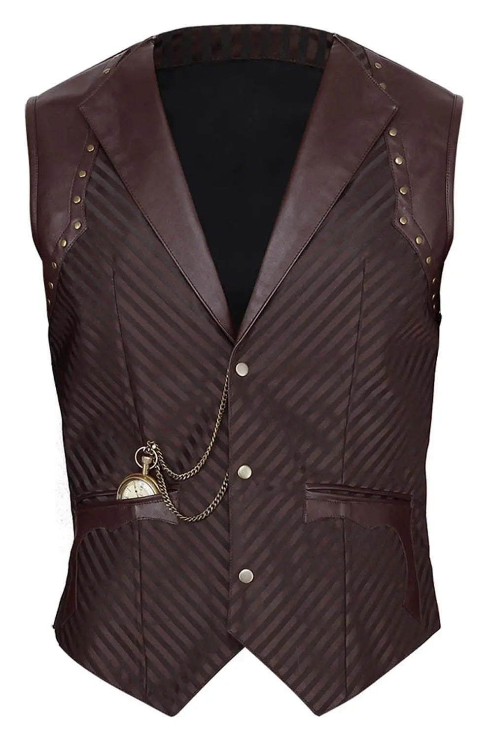 Keiler Steampunk Bărbați – Vestă Waist Coat Single Breasted