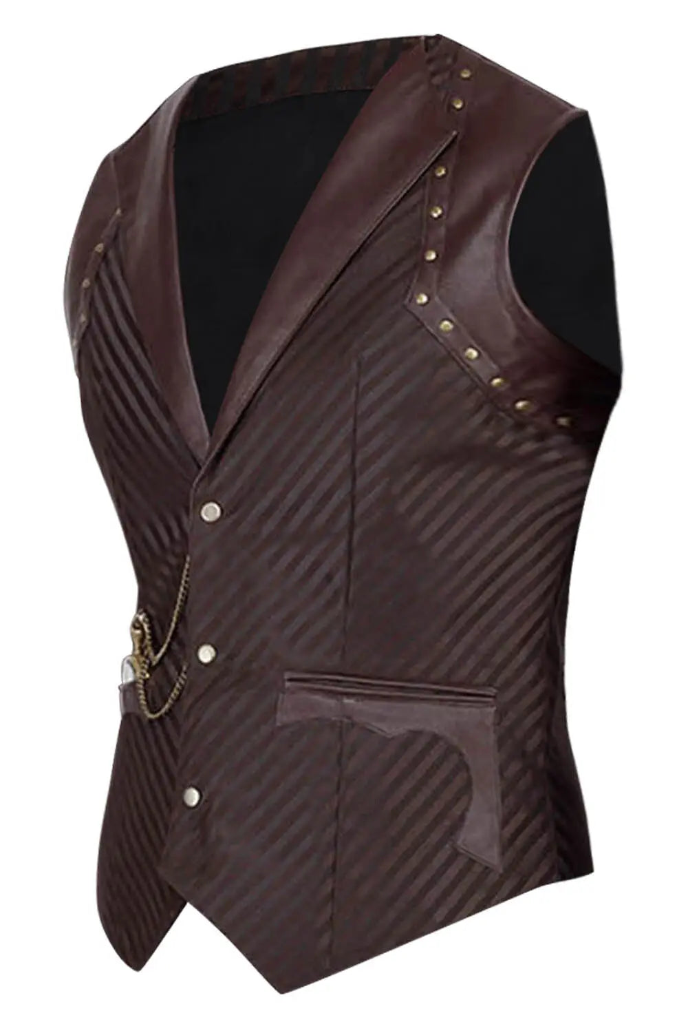Keiler Steampunk Bărbați – Vestă Waist Coat Single Breasted