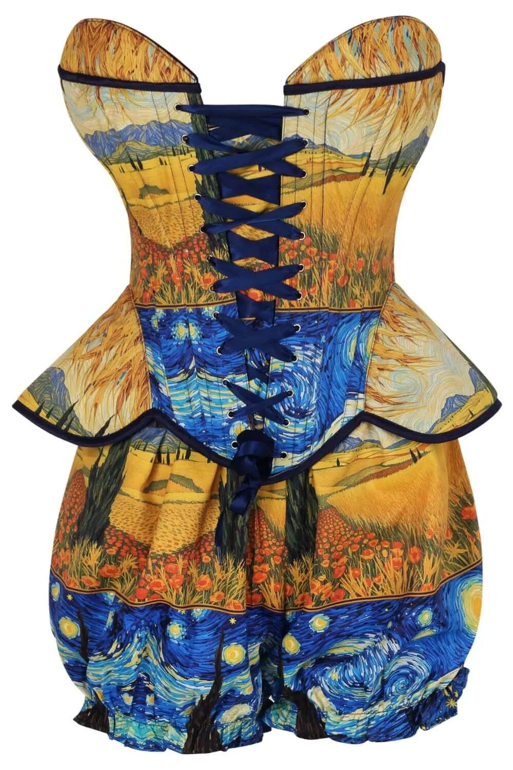 Kaylan Wheatfield Corset și Pantaloni Scurți Bufanți Set