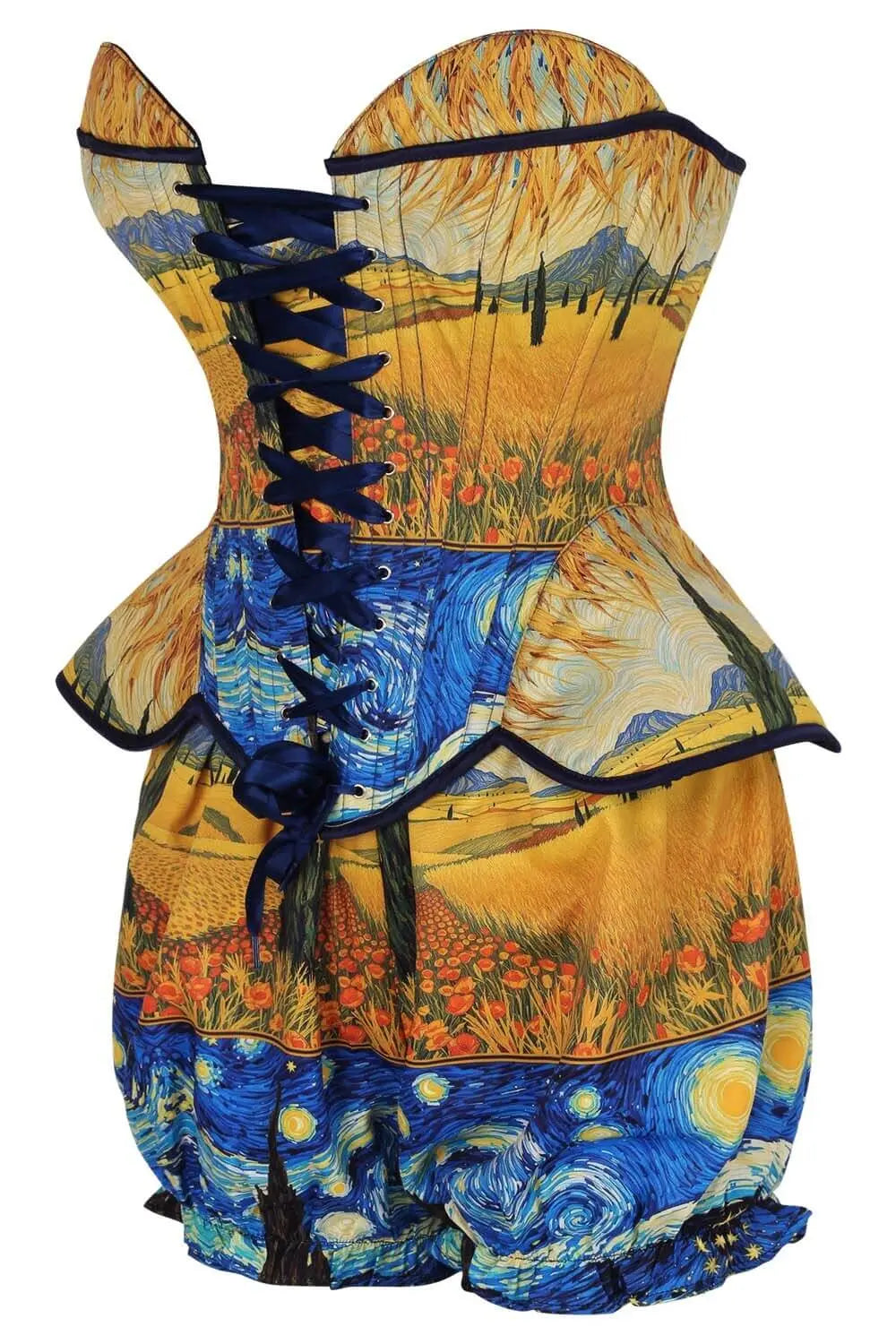 Kaylan Wheatfield Corset și Pantaloni Scurți Bufanți Set