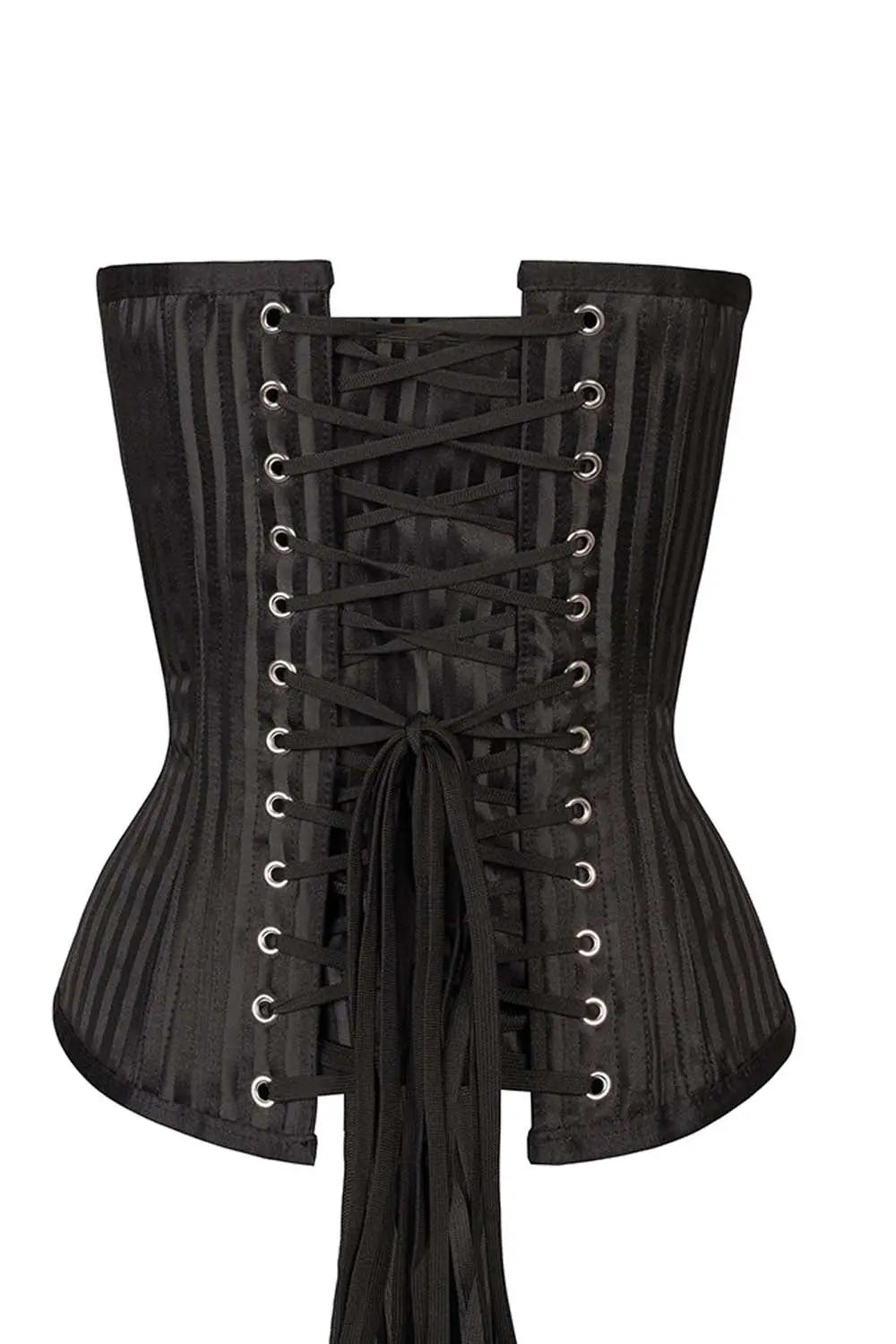Corset Shakeera Black Brocade Overbust pentru Antrenament Talie
