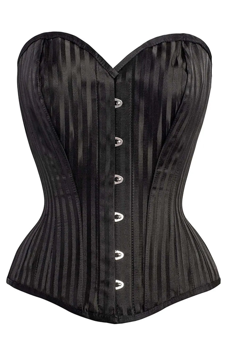 Corset Shakeera Black Brocade Overbust pentru Antrenament Talie