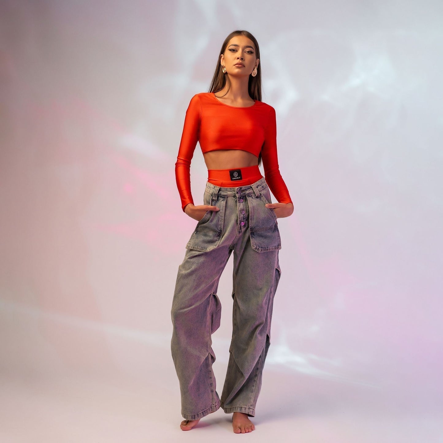Chiloti modelatori din lycra cu talie inalta