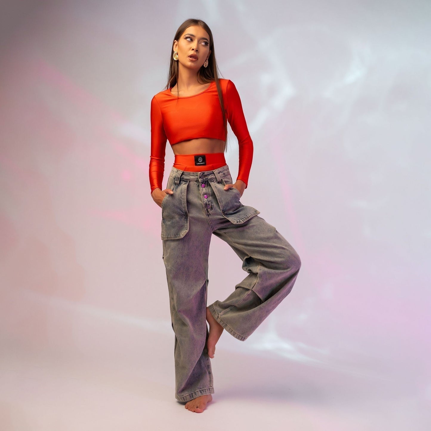 Chiloti modelatori din lycra cu talie inalta
