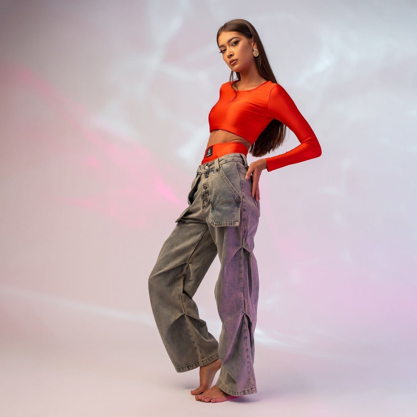 Chiloti modelatori din lycra cu talie inalta